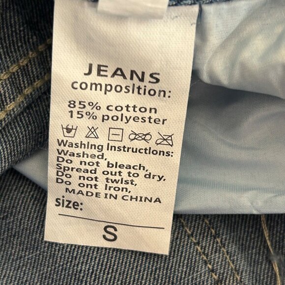 EUC Distressed Denim High-Waisted Cutoff Jean Shorts Size Small - Picture 6 of 7